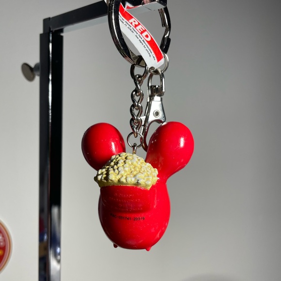 Disney Parks Mickey Balloon Popcorn Bucket Keychain - Picture 3 of 5
